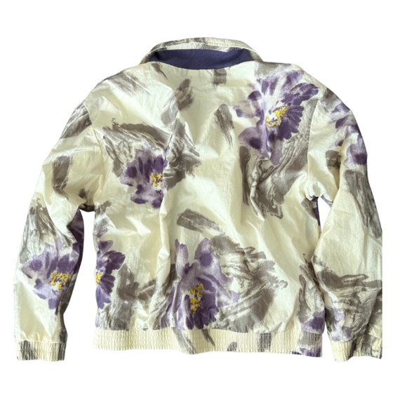 Vintage Petite Sophisticate 80s/90s Floral Bomber Jacket – Size Small (Oversized - Picture 6 of 7